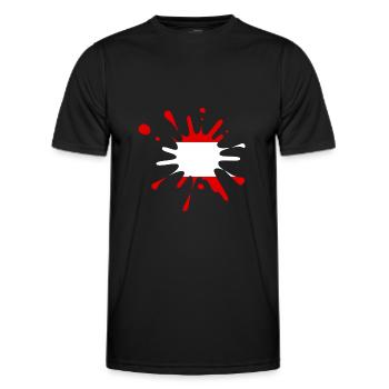 Österreich - Männer Funktions-T-Shirt - Schwarz - Vorne - AI Model Male 178 dark (178cm)