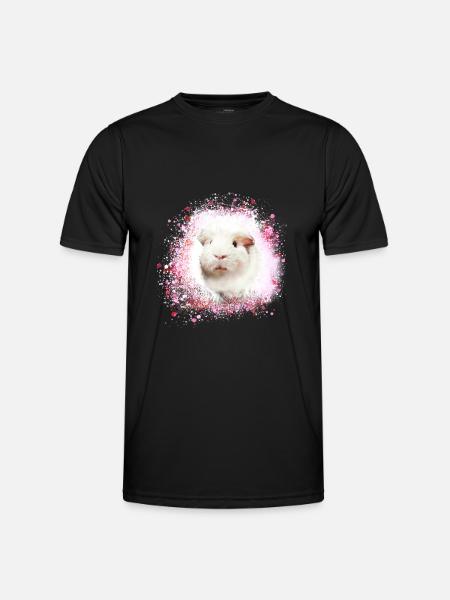 meerschweinchen, graffiti,malerei,rosa,pink - Männer Funktions-T-Shirt - Schwarz