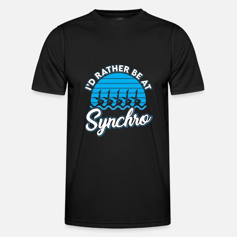 Synchronized swimming - Men's Functional T-Shirt - black