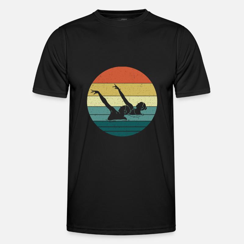 Synchronized swimming - Men's Functional T-Shirt - black
