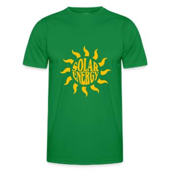 Solar energy - Men's Functional T-Shirt - kelly green - Front - AI Model Male 178 dark (178cm)