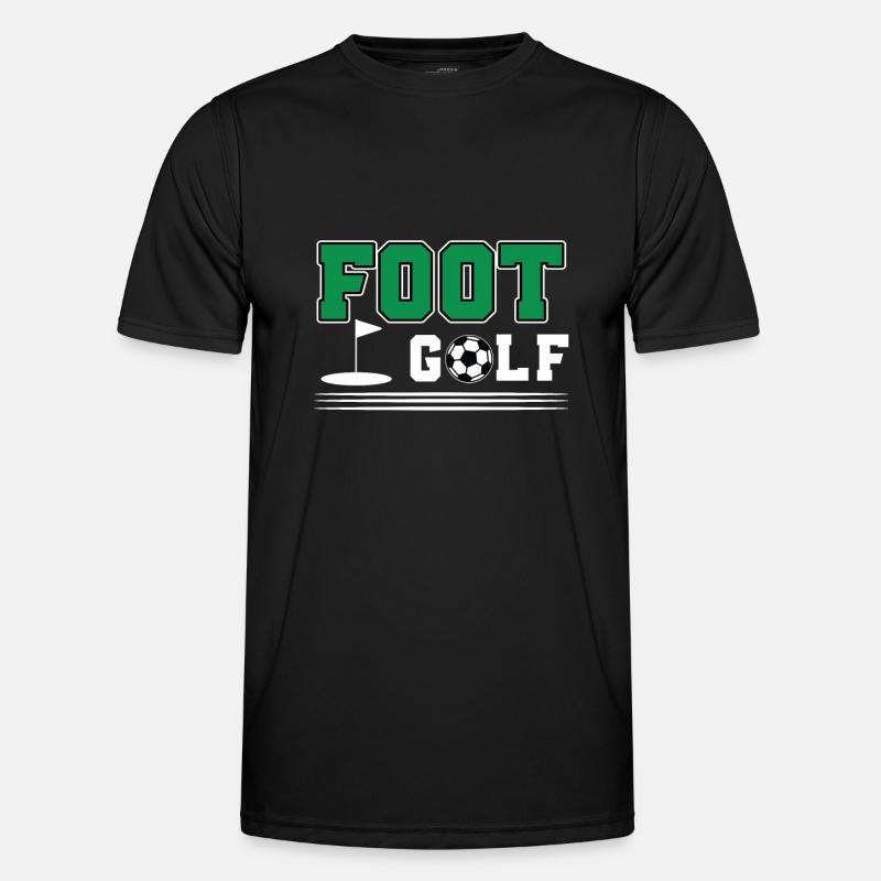 Footgolf Geschenk - Männer Funktions-T-Shirt - Schwarz