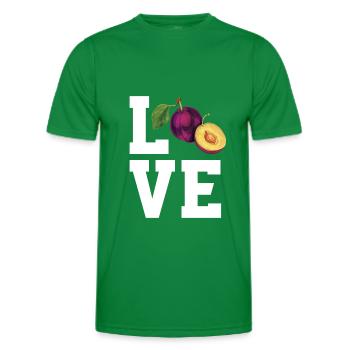 Dear plums - Men's Functional T-Shirt - kelly green - Front - AI Model Male 178 dark (178cm)