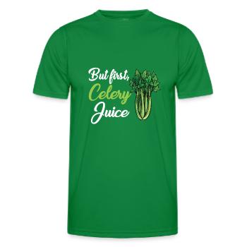 Jus de céleri - T-shirt sport Homme - vert - Devant - AI Model Male 178 dark (178cm)