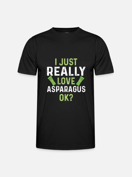 Asparagus Lover T-Shirt - Men's Functional T-Shirt - black