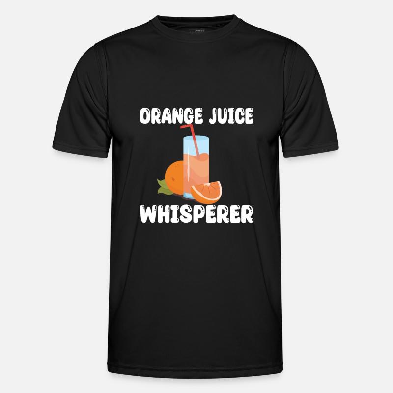 Orangensaft Flüsterer - Männer Funktions-T-Shirt - Schwarz