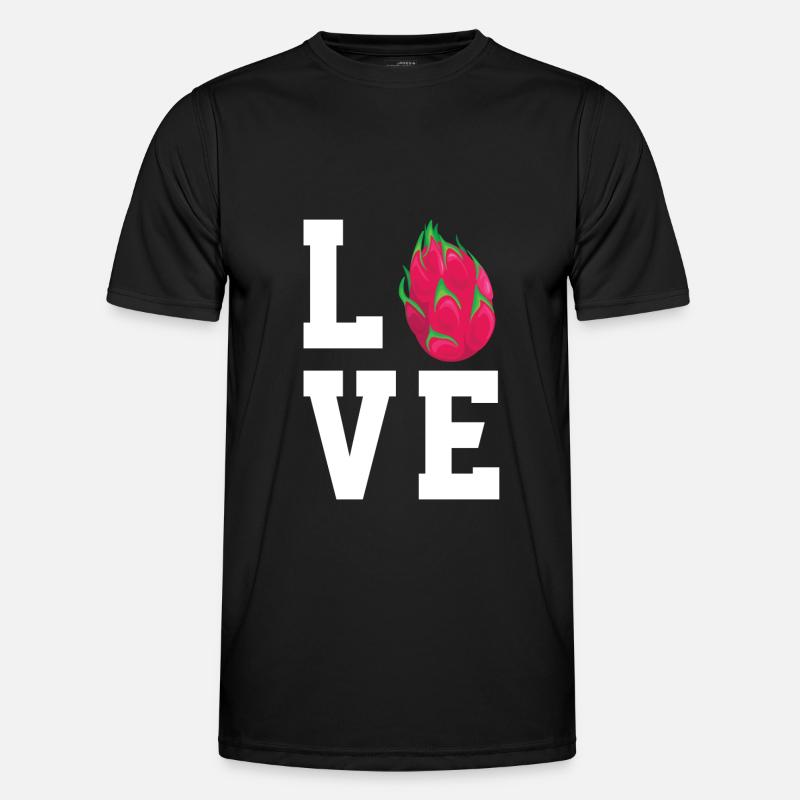 Drachenfrucht Pitaya - Männer Funktions-T-Shirt - Schwarz