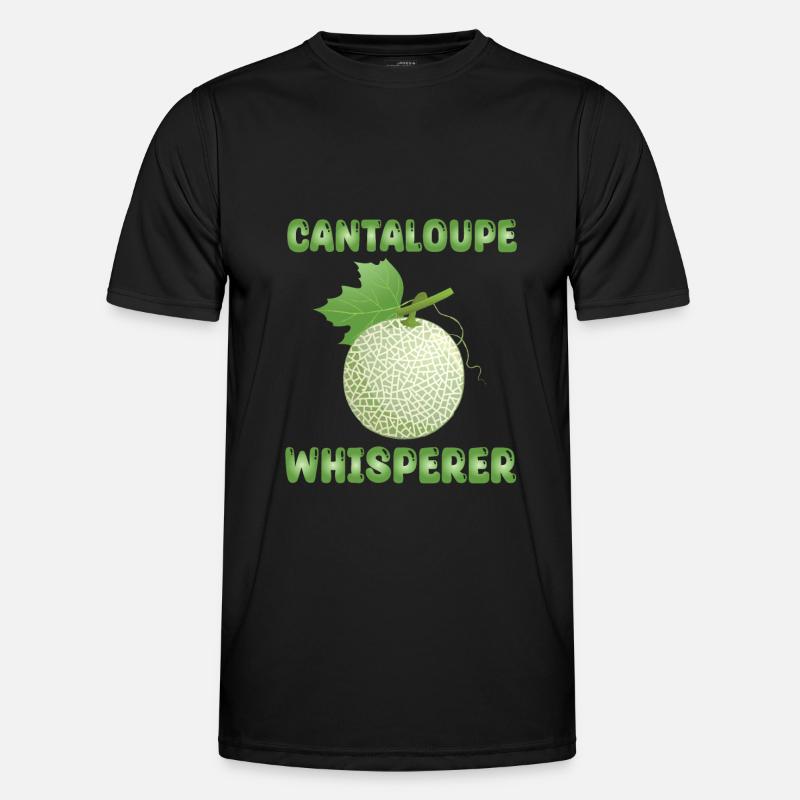 Cantaloupe-Melone Flüsterer - Männer Funktions-T-Shirt - Schwarz