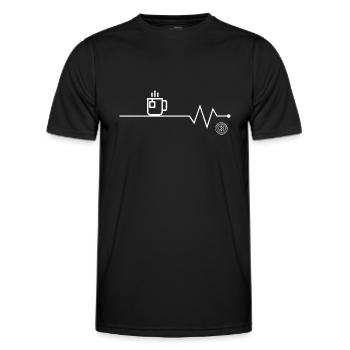 Tea - Men's Functional T-Shirt - black - Front - AI Model Male 178 dark (178cm)