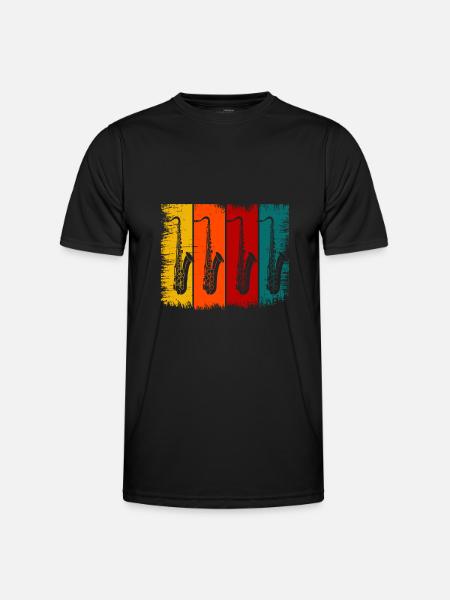 Saxophone - T-shirt sport Homme - noir