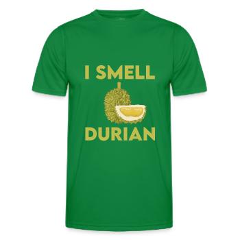 Je sens le durian - T-shirt sport Homme - vert - Devant - AI Model Male 178 dark (178cm)