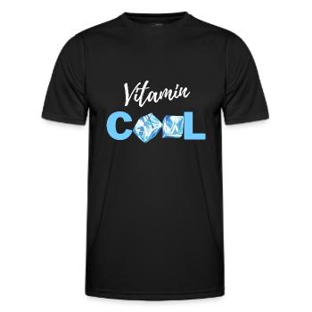 Vitamines COOL - T-shirt sport Homme - noir - Devant - AI Model Male 178 dark (178cm)