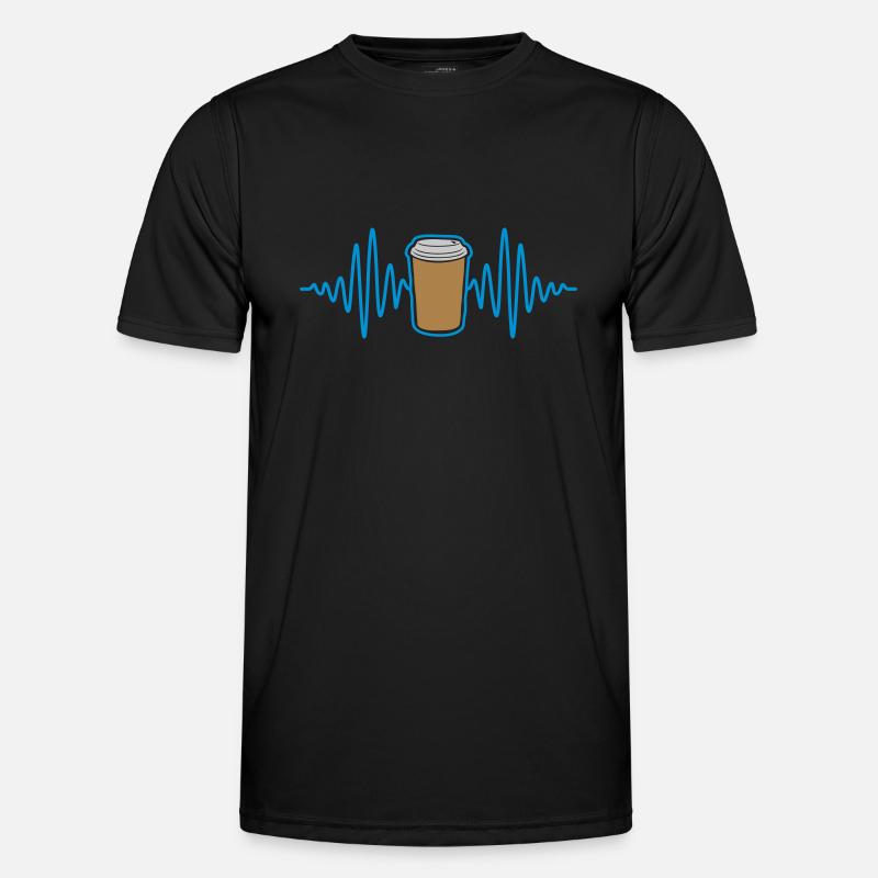 Frequenz Kaffee Becher unterwegs Männer Funktions-T-Shirt