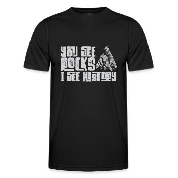 Arrowhead Hunting Arrowhead Collector - Men's Functional T-Shirt - black - Front - AI Model Male 178 dark (178cm)