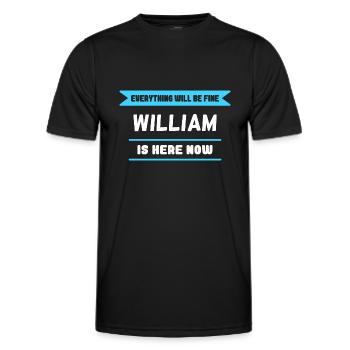 William Name Saying für stolze Williams - Männer Funktions-T-Shirt - Schwarz - Vorne - AI Model Male 178 dark (178cm)