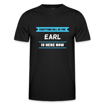 Earl Name Saying für stolze Grafen - Männer Funktions-T-Shirt - Schwarz - Vorne - AI Model Male 178 dark (178cm)