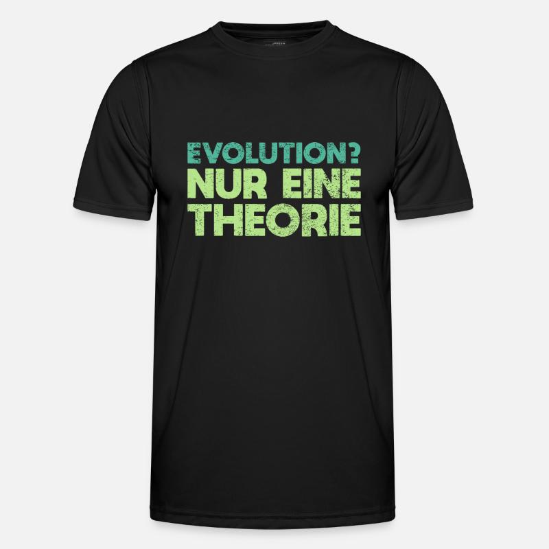 Evolution? Nur Eine Theorie Männer Funktions-T-Shirt