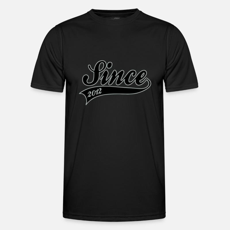 Geburt - Since 2012 - Männer Funktions-T-Shirt - Schwarz