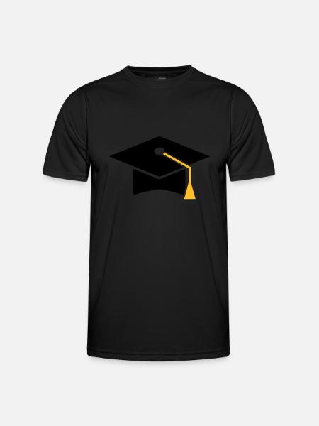 Doktorhut - Männer Funktions-T-Shirt - Schwarz