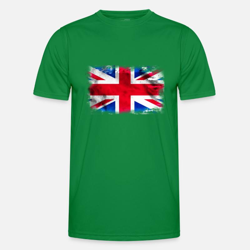 Contexte avec le drapeau du Royaume-Uni T-shirt sport Homme