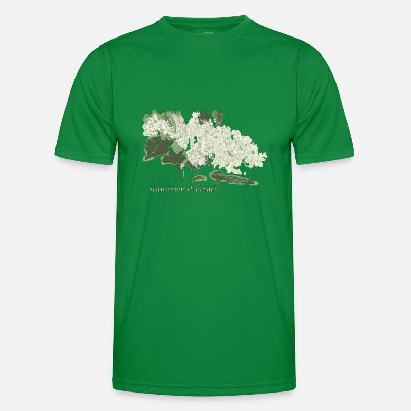 Schwarzer Holunder Männer Funktions-T-Shirt