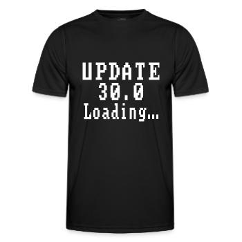 Update 30.0 Loading... - Men's Functional T-Shirt - black - Front - AI Model Male 178 dark (178cm)