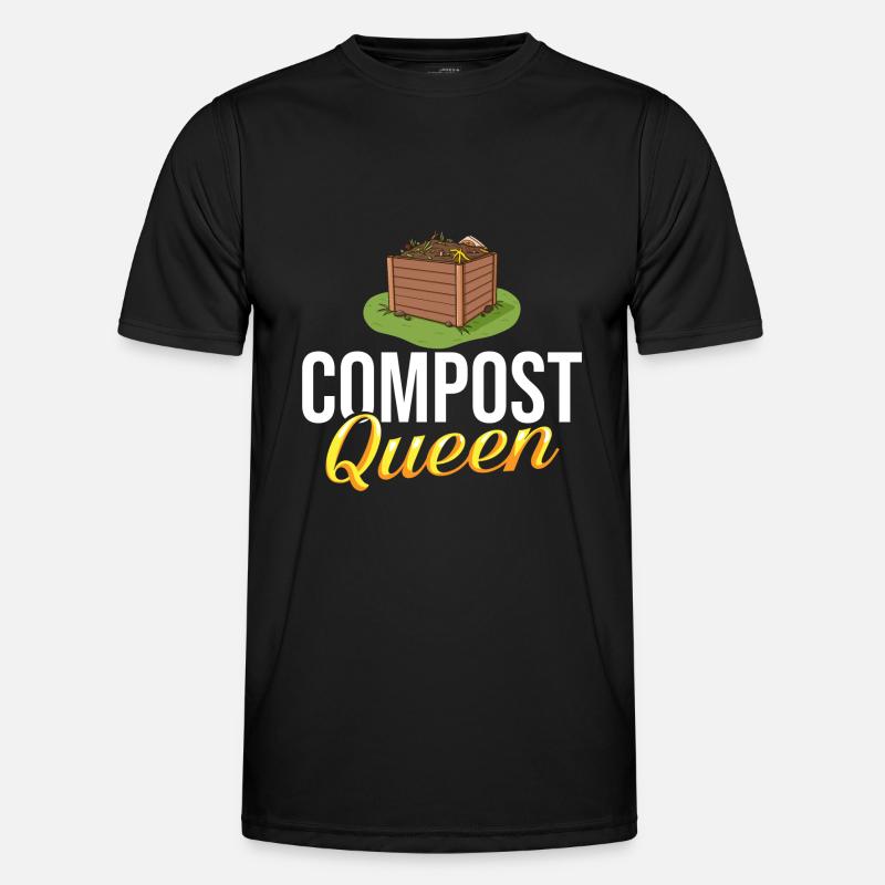 Kompostierung Kompost Wurm Abfall - Männer Funktions-T-Shirt - Schwarz