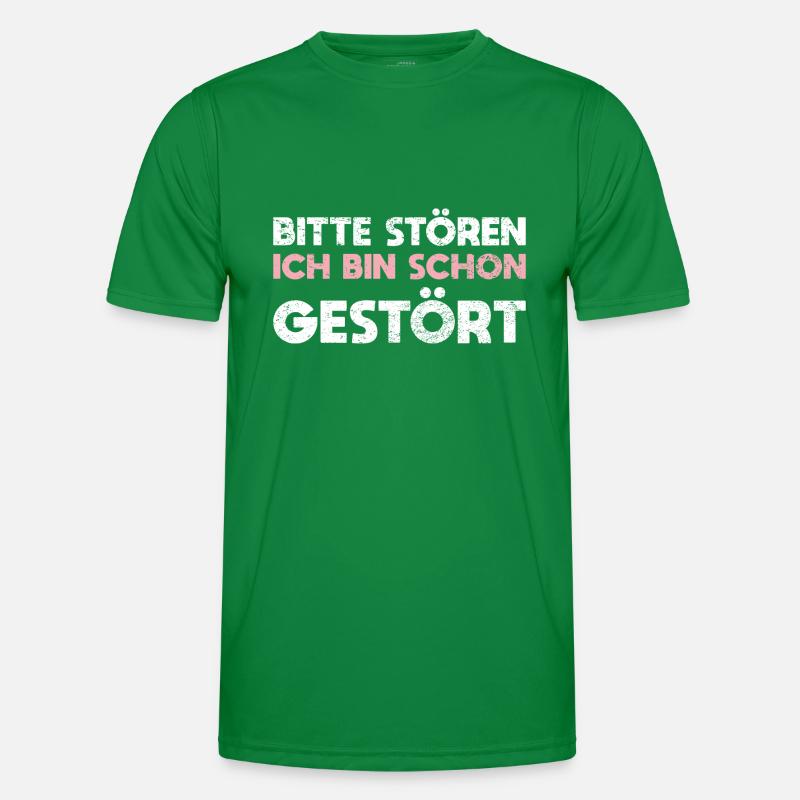 Bitte Stören, Ich Bin Schon Gestört Männer Funktions-T-Shirt