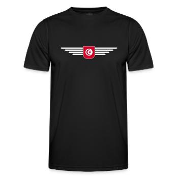 Tunisia Design – For Culture Fans - Men's Functional T-Shirt - black - Front - AI Model Male 178 dark (178cm)