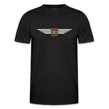 Maldives Fans: Exclusive Shirts - Men's Functional T-Shirt - black - Front - AI Model Male 178 dark (178cm)