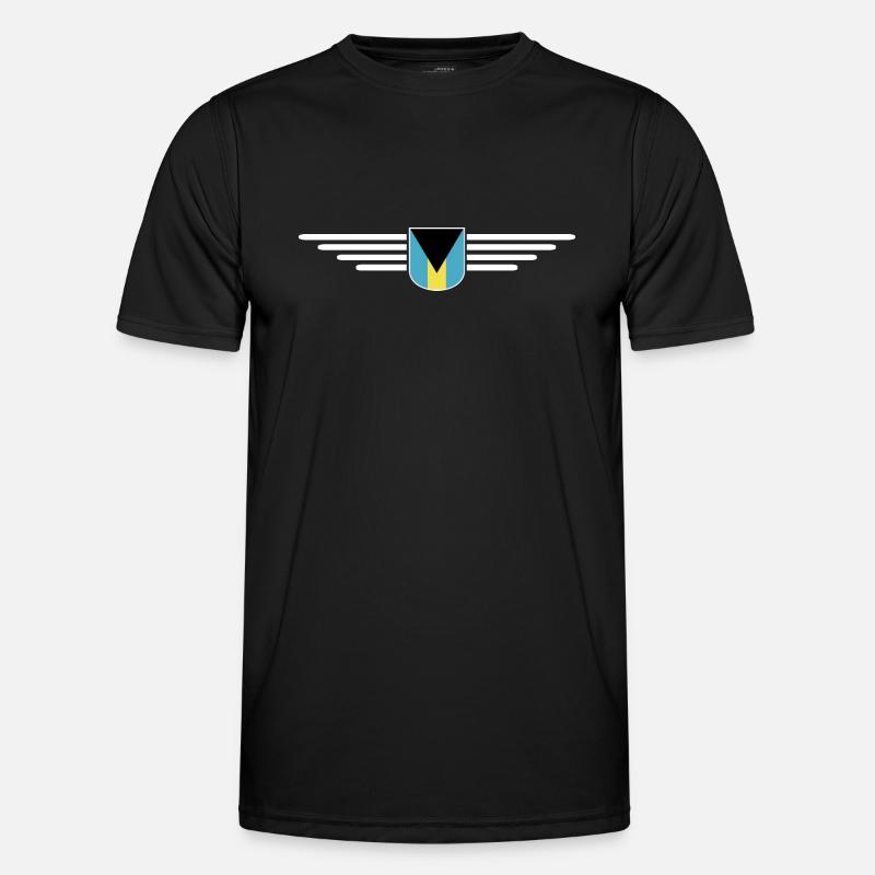Bahamas fans: Tropical design - Men's Functional T-Shirt - black