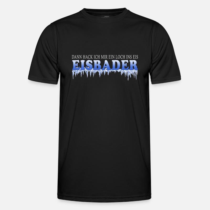 eisbaden eisangeln motivation winterbaden eis rosa Männer Funktions-T-Shirt
