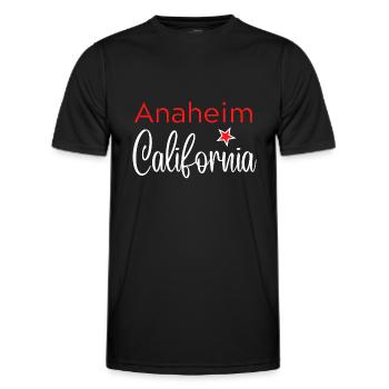 Anaheim California - T-shirt sport Homme - noir - Devant - AI Model Male 178 dark (178cm)