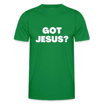 Got Jesus - Christian Quotes - Men's Functional T-Shirt - kelly green - Front - AI Model Male 178 dark (178cm)