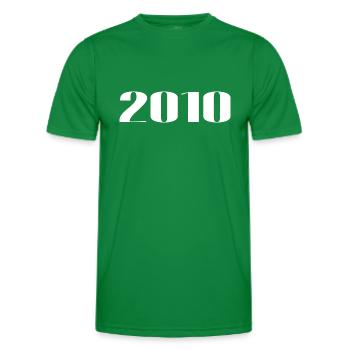 2010 - Gift born in 2010 - Men's Functional T-Shirt - kelly green - Front - AI Model Male 178 dark (178cm)