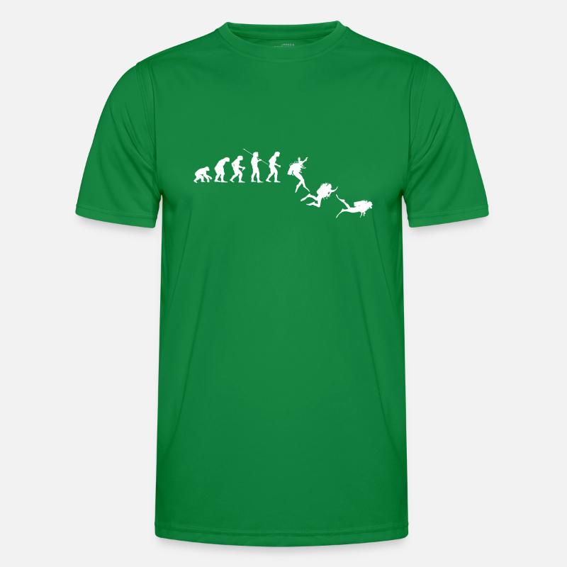 Tauchen Evolution Taucher Geschenk Männer Funktions-T-Shirt