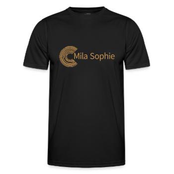 Für Mila Sophie - Männer Funktions-T-Shirt - Schwarz - Vorne - AI Model Male 178 dark (178cm)