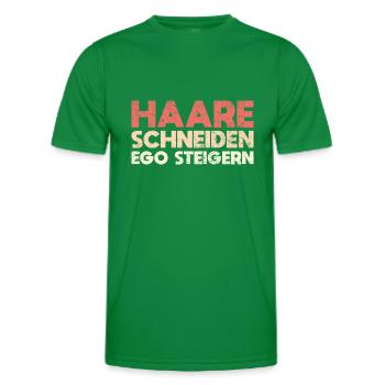Haare Schneiden, Ego Steigern - Männer Funktions-T-Shirt - Kelly Green - Vorne - AI Model Male 178 dark (178cm)