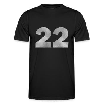Geburtstag 22 Jahre - Männer Funktions-T-Shirt - Schwarz - Vorne - AI Model Male 178 dark (178cm)