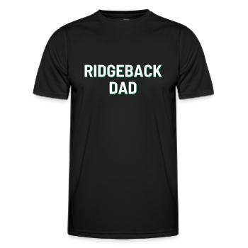 Ridgeback Dad - Männer Funktions-T-Shirt - Schwarz - Vorne - AI Model Male 178 dark (178cm)