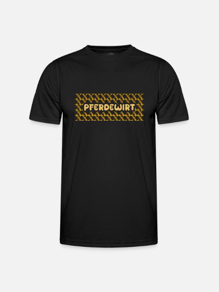 Geschenk für Pferdewirt - Männer Funktions-T-Shirt - Schwarz