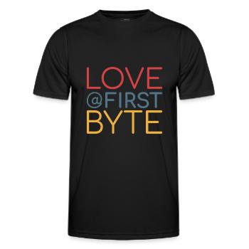 Data Science Scrum Team premier octet Admin Agile - T-shirt sport Homme - noir - Devant - AI Model Male 178 dark (178cm)
