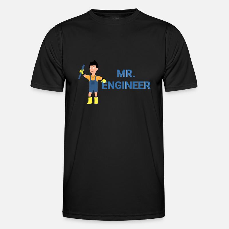 Mr. Engineer - Men's Functional T-Shirt - black