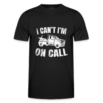 Abschleppwagen Abschleppdienst Abschlepper - Männer Funktions-T-Shirt - Schwarz - Vorne - AI Model Male 178 dark (178cm)