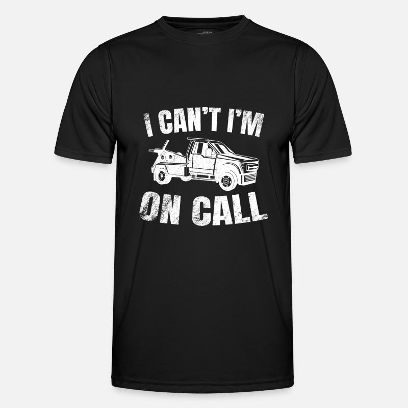 Abschleppwagen Abschleppdienst Abschlepper - Männer Funktions-T-Shirt - Schwarz