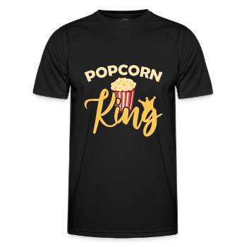 Popcorn - T-shirt sport Homme - noir - Devant - AI Model Male 178 dark (178cm)