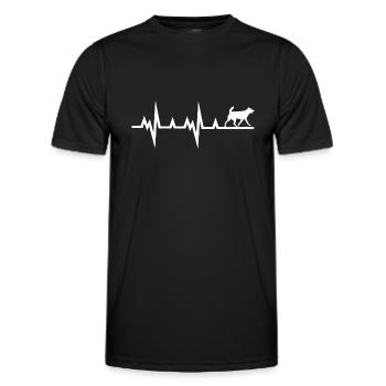 Chien chien - T-shirt sport Homme - noir - Devant - AI Model Male 178 dark (178cm)