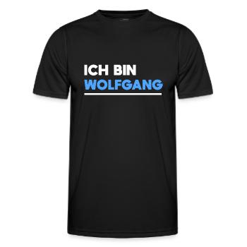 Wolfgang Name Spruch für stolze Wolfgangs - Männer Funktions-T-Shirt - Schwarz - Vorne - AI Model Male 178 dark (178cm)