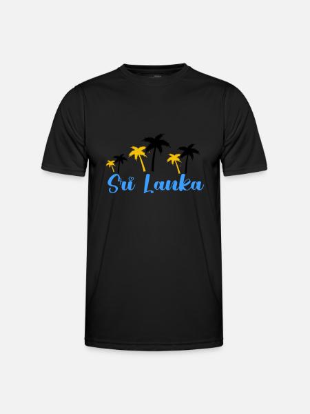 sri lanka 1 - Männer Funktions-T-Shirt - Schwarz
