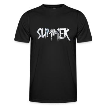 Summer Sommer - Men's Functional T-Shirt - black - Front - AI Model Male 178 dark (178cm)